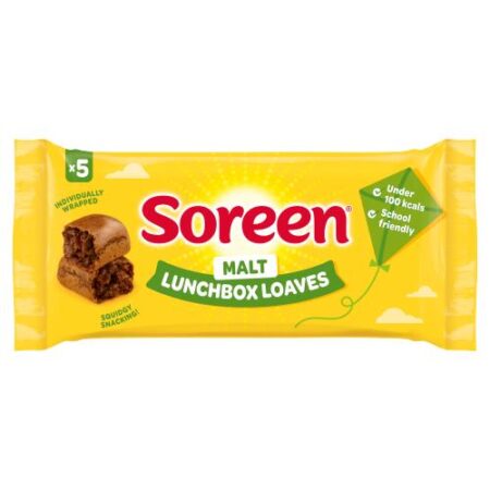 Soreen Malt Lunchbox Loaves Snack Bars, 5 x 30g