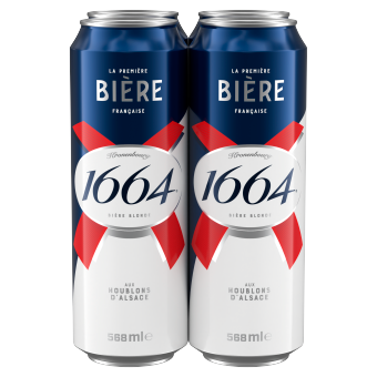 1664 Biere Lager Beer Cans 4X568ML