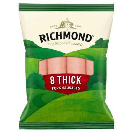 Richmond 8 Thick Sausages 410G