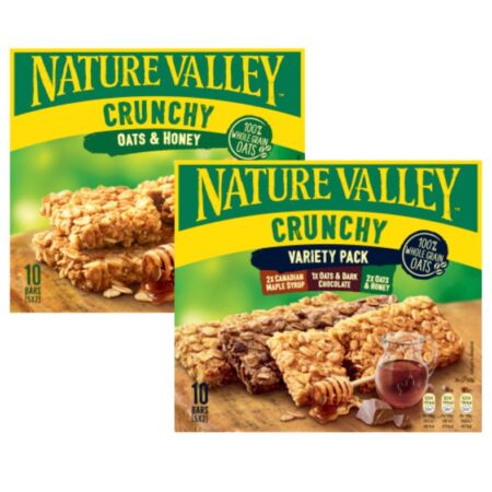 Nature Valley Variety Multi Pack Bars or Crunchy Granola Oats & Honey Bars 5X42G