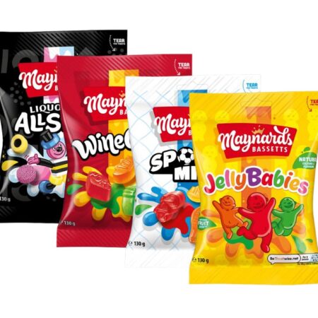 Maynards Bassetts Liquorice Allsorts, Wine Gums, Sport Mix, Jelly Babies 130G