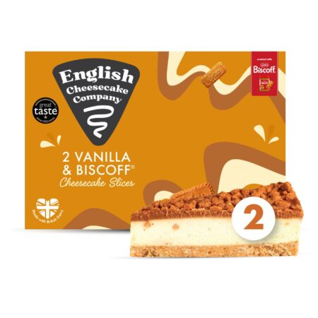 English Cheesecake Company Lotus Biscoff Cheesecake Slices 2X90G