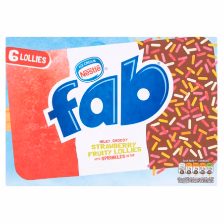 Nestle Fab Extra Strawberry 6X58ML