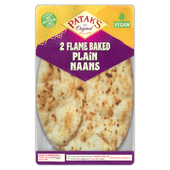 Pataks Plain Naan Breads x2 220G