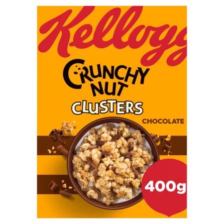 Kelloggs Crunchy Nut Clusters Chocolate Curls 400G