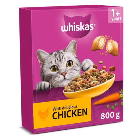 Whiskas 1+ Chicken Carton Normal 800G