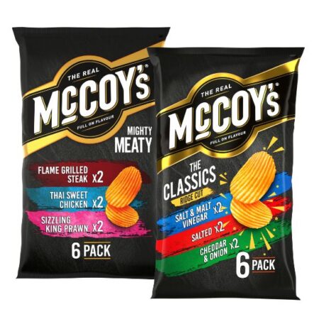 KP Real Mccoys Potato Chips 6X25G – Varieties as stocked