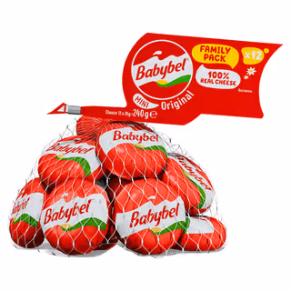 Mini Babybel Original Cheese Snacks 6 x 20g