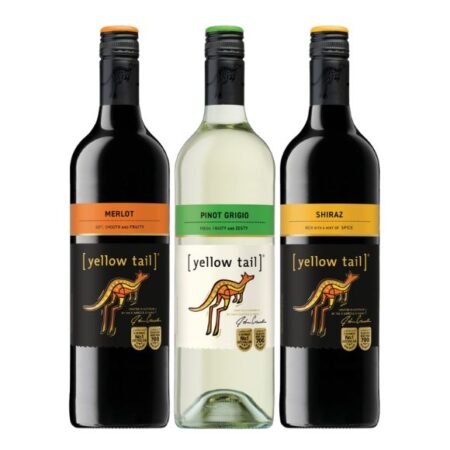 Yellow Tail Pinot Grigio, Merlot, or Shiraz 75CL