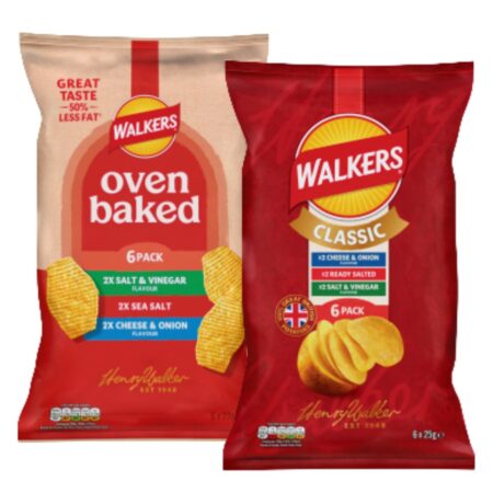 Walkers Variety Crisps 6X25G OR Baked Variety 6X22G