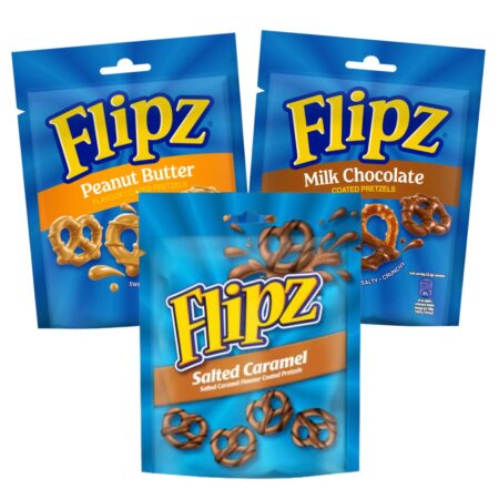 McVitie’s Flipz Peanut Butter, Milk Chocolate or Salted Caramel Pretzels 90G