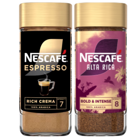 Nescafe Gold Blend Espresso or Origins Alta Rica Instant Coffee 95G