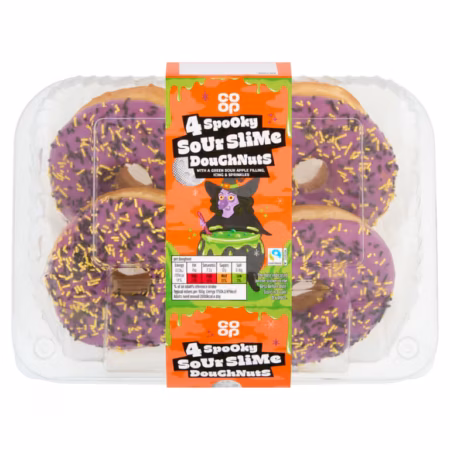 Co-op 4 Spooky Sour Slime Doughnuts